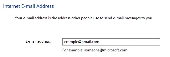 Enter your Gmail e-mail address